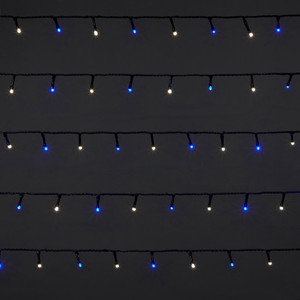 LED Lighting Chain 400 LED 23.9 m, outdoor, white/blue