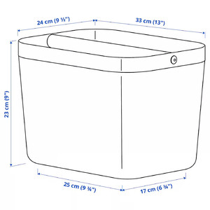 RISATORP Basket with compartments, 33x24x23 cm