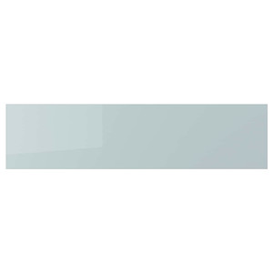 KALLARP Drawer front, high-gloss light grey-blue, 80x20 cm