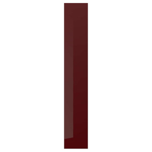 KALLARP Cover panel, high-gloss dark red-brown, 39x240 cm