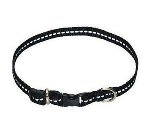 CHABA Reflective Dog Collar Size 10, black
