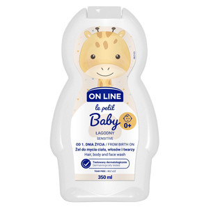 On Line Le Petit Baby Sensitive Hair, Body & Face Wash 0+ 350ml
