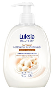 Luksja Creamy & Soft Soothing Hand Wash Cotton Milk & Provitamin B5 93% Natural Vegan 500ml
