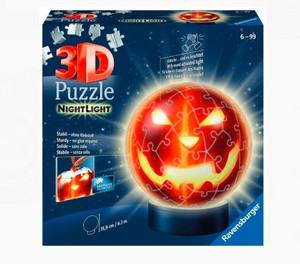 Ravensburger 3D Puzzle Ball Pumpkin Night Light 72pcs 6+