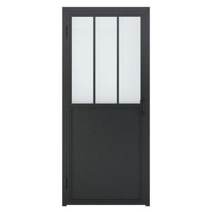 GoodHome Industrial Internal Door 80, right, black
