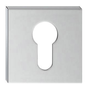 Door Escutcheon Q, square, glossy chrome