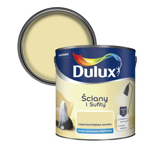 Dulux Walls & Ceilings Matt Latex Paint 2.5l delicious vanilla