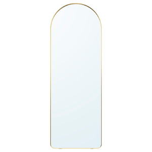 LINDBYN Mirror, gold-colour, 60x170 cm