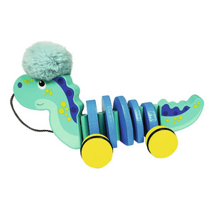 Trefl Wooden Pull-along Toy Dino Florentino 12m+