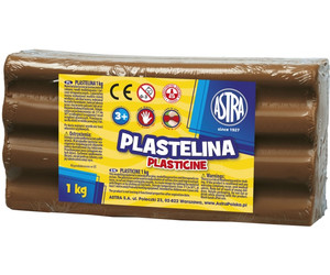 Astra Plasticine 1kg, brown