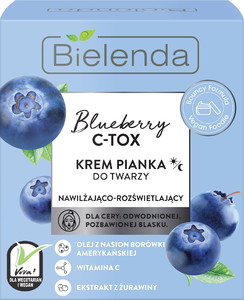 Bielenda Blueberry C-TOX Moisturising-Illuminating Face Foam-Cream Vegan 40g