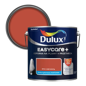 Dulux EasyCare+ Washable Durable Matt Paint 2.5l ethno red