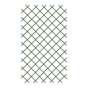 PVC Trellis Panel 100 x 200 cm, green