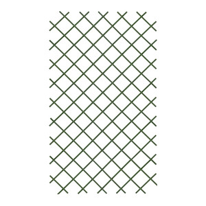 PVC Trellis Panel 100 x 200 cm, green