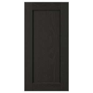 LERHYTTAN Door, black stained, 30x60 cm
