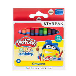 Starpak Wax Crayons 12 Colours Play-Doh