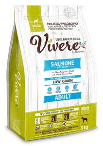Vivere Dog Dry Food Low Grain Medium Adult Salmon 3kg