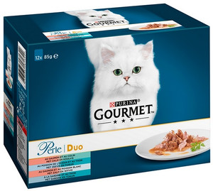 Gourmet Perle Seaside Duo in Gravy Wet Cat Food 12x85g