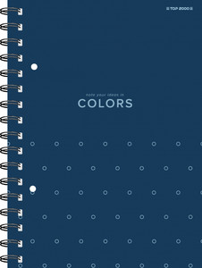 Spiral Notebook A5 Colors 100 Pages Squared 5pcs