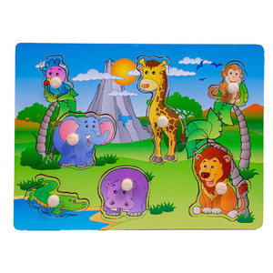 Smily Play Wooden Puzzle Zoo 18m+