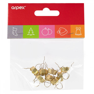 Christmas Ornament Hanging Loops/Strings, Gold, Pack of 8