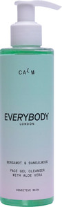 EVERYBODY Calm Face Gel Cleanser Sensitive Skin Bergamot & Sandalwood 93% Natural 50ml