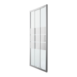 GoodHome Sliding Shower Door Beloya 90 cm, chrome/mirror glass