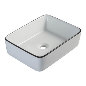 Sepio Countertop Wash-basin 48x37 cm, white/black