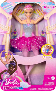 Barbie® Doll Blonde Ballerina Doll Magical Light-Up Feature HLC25 3+