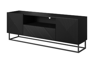 TV Cabinet Asha 167 cm, metal legs, matt black