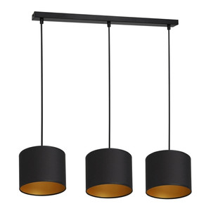 Pendant Lamp Luminex Arden 3x E27, black/gold