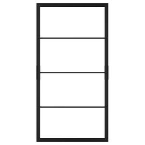 SKYTTA Sliding door frame, black, 102x196 cm