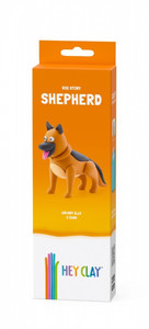 Hey Clay Air-Dry Clay Dog Story German Shepherd 3+