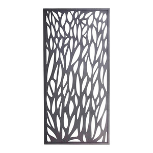 Blooma Neva Aluminium Decorative 1/2 Fence Panel  88 x 179 cm, grey