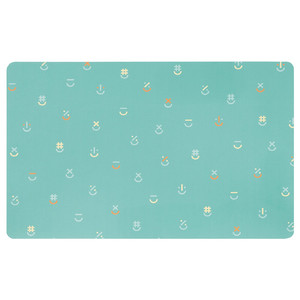 BÖNSYRSA Desk pad, turquoise, 60x37 cm