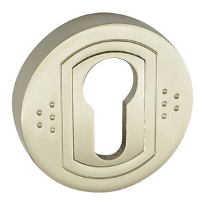 Door Escutcheon Ambition Argo, brushed nickel