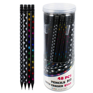 Starpak Pencil with Eraser Star 48pcs