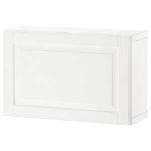 BESTÅ Wall-mounted cabinet combination, white/Smeviken white, 60x22x38 cm