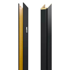 Adjustable Door Frame Jamb 80-100 mm, right, matt black