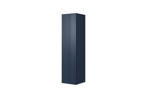 Bathroom Wall-mounted High Cabinet MDF Nicole 140cm, dark blue