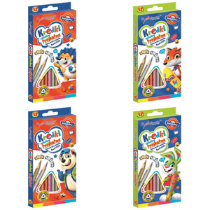 Bambino Triangular Coloured Pencils 18cm 12 Colours incl. Gold & Silver