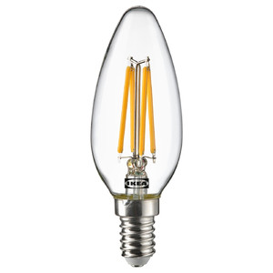 SOLHETTA LED bulb E14 250 lumen, chandelier/clear