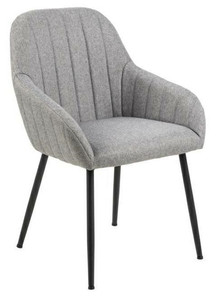 Upholstered Dining Chair Trudy, light grey