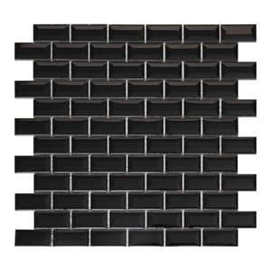 Mosaic Tile Trentie GoodHome 30 x 30 cm, black, 1pc