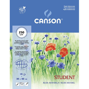 Canson Watercolour Pad A5 250g 10 Sheets