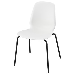 LIDÅS Chair, white/Sefast black