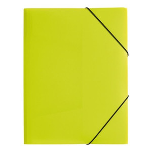 Durable Document Folder with Elastic Band A4 Trend 1pc, lime green