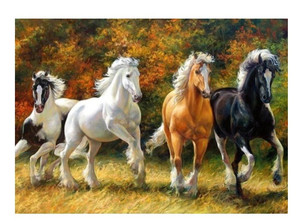 Norimpex Diamond Mosaic Galloping Horses 3+