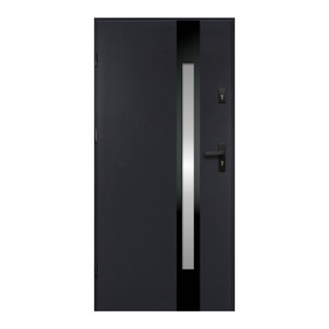 External Door O.K. Doors Temida Black P55 80, left, anthracite