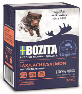 Bozita Dog Food with Salmon in Jelly 370g